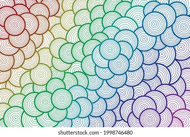 Abstract geometric background with rounds. Colorful modern background.