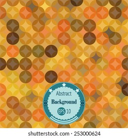 Abstract geometric background with rounds. Vector illustration. EPS 10.