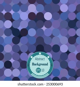 Abstract geometric background with rounds. Vector illustration. EPS 10.