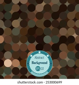 Abstract geometric background with rounds. Vector illustration. EPS 10.