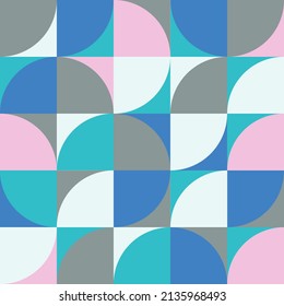 Abstract geometric background. Scandinavian artwork pattern. Geometry minimalistic composition template. Design for banner, flyers, print, poster, wallpaper. Vector illustration.