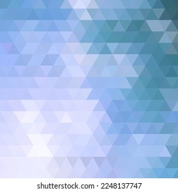
Abstract geometric background. Screensaver template. Blue triangles.