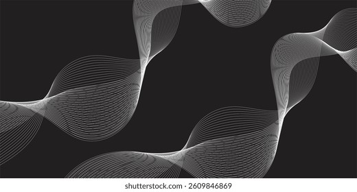 Abstract Geometric Background with a Seamless Blend of Bright and Dark Blue, Featuring Dynamic Elements and Digital Flow for a Modern and Futuristic Business Banner Design
