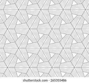 Abstract geometric background. Seamless flat monochrome pattern. Simple design.Slim gray wavy textured tetrapods.