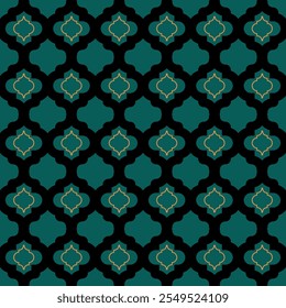 abstract geometric background seamless moroccan pattern texture islamic window grid design vector