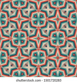 Abstract geometric background. Seamless pattern design. Vector illustration. 