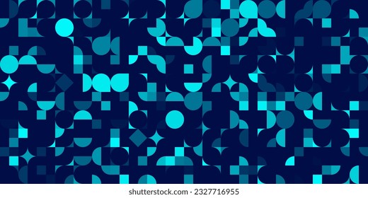 Abstract Geometric Background. Seamless Geometric Pattern. Wallpaper or Websites or Wrapping Paper Print with Simple Design Elements. Vector Illustration.