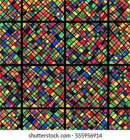 Abstract geometric background. Seamless pattern. Vector graphics.
