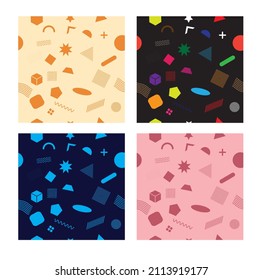 Abstrakter geometrischer Hintergrund. Vectordesign für nahtlose geometrische Formen
