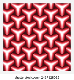 Abstract geometric background seamless triangular light pattern red color