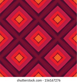 Abstract Geometric Background - Seamless Vector Pattern in red color. 
