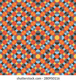 Abstract geometric background. Seamless vector pattern. Mosaic ornament structure. 