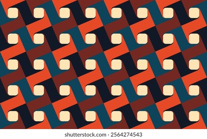 abstract geometric background, abstract seamless with vintage colors