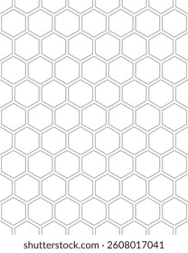 Abstract geometric background seamless wallpaper with hexagons. Vector illustration