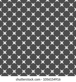 Abstract geometric background. Seamless x-shaped mesh pattern. Vector black and white texture.