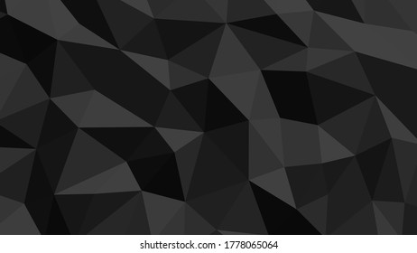 Abstract geometric background with shades of black and gray. Template for web and mobile interfaces, infographics, banners, advertising, applications.