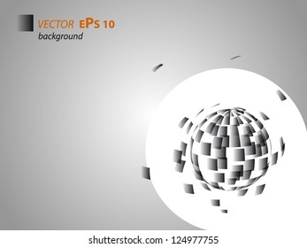 Abstract geometric background in shades of gray