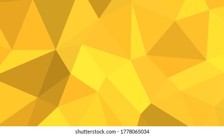 Abstract geometric background with shades of yellow and gold. Template for web and mobile interfaces, infographics, banners, advertising, applications.