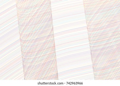 Abstract geometric background with shape of line, curve & wave pattern. Vector illustration graphic.