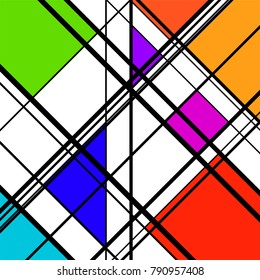 Abstract geometric background, geometric shapes, bright vector illustration, eps 10