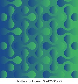 Abstract geometric background shapes on fluid gradient Shiny design template Glowing retro waves vector background