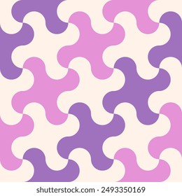 Fondo geométrico Abstractas con Formas. Patrón de Vector sin costuras. Color rosa, púrpura y beige