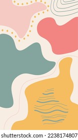 Abstract geometric background with shapes. Vector illustration.