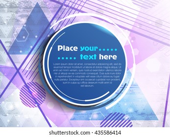Abstract geometric background. Shapes in vector