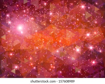 Abstract Geometric Background with shines and sparcles. EPS 10