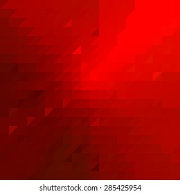 Fondo geométrico abstracto con tonos rojos brillantes