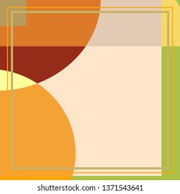Abstract geometric background for silk scarf shawl design. Ethnic motif for textile fabric print. Trendy ornament with shapes and lines elements. Contemporary modern artistic pattern for fashion cloth