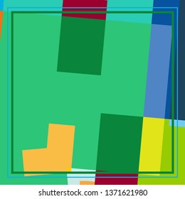 Abstract geometric background for silk scarf shawl design. Ethnic motif for textile fabric print. Trendy ornament with shapes and lines elements. Contemporary modern artistic pattern for fashion cloth