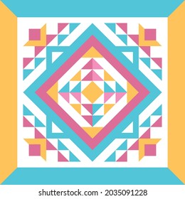 Abstract geometric background with simle primitive shapes. Pattern, wallpaper. Contemporary art. Vector illustration, flat, geometric ornament,  decoration for interior, fabric, fashion clothes
