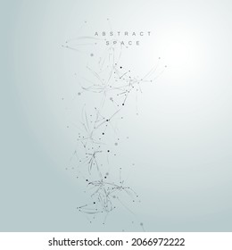 Abstract geometric background. Simple outline style. Geometric texture background. Business network concept. Vector connection lines