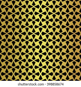 Abstract geometric background with simple seamless ornament in vector. Trendy print design. Vector mosaic seamless pattern of black geometric shapes triangles or rhombus. Simple mosaic ornament
