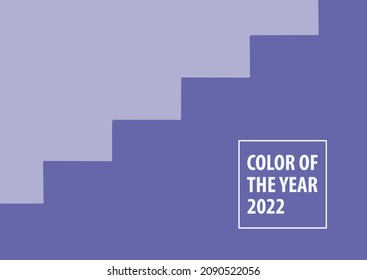 Abstract geometric background with simple shape and figure. The colors of 2022 are very peri. EPS10 vector. Fashionable design for cover, poster, brochure, etc.