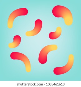 Abstract geometric background Simple shapes with trendy gradients, vector illustrator