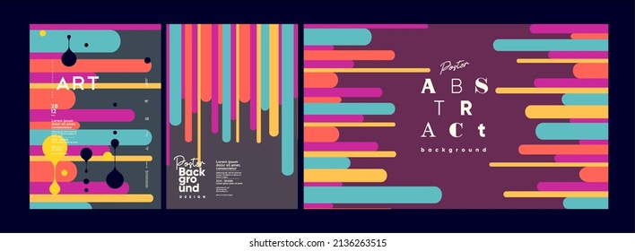 Abstract geometric background. Simple shapes with trendy pattern. Vector illustration. Trendy backgrounds for poster, landing page, banner and packaging.
