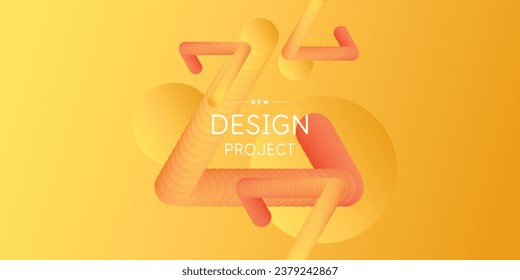 Abstract geometric background of simple shapes. A template for design and creativity.