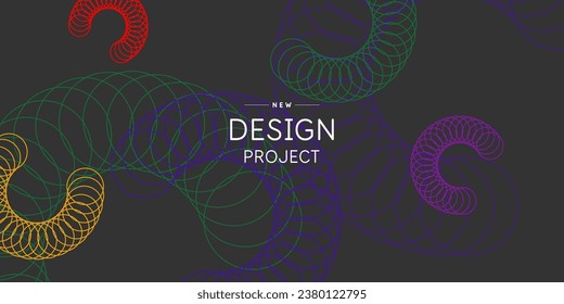 Abstract geometric background of simple shapes. A template for design and creativity.