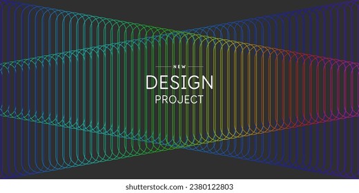 Abstract geometric background of simple shapes. A template for design and creativity.
