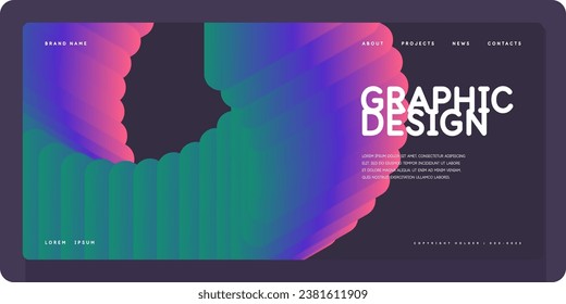Abstract geometric background of simple shapes. A template for design and creativity. Background for text placement. A modern illustration in a fashionable style.