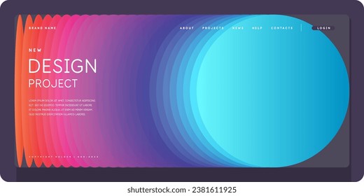 Abstract geometric background of simple shapes. A template for design and creativity. Background for text placement. A modern illustration in a fashionable style.