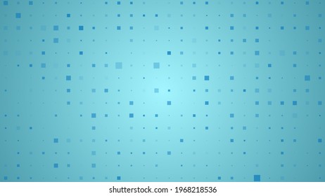 Abstract geometric background of sircles. Blue pixel background with empty space. Vector illustration.