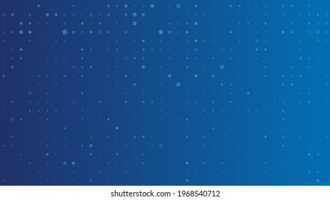 Abstract geometric background of sircles. Blue pixel background with empty space. Vector illustration.