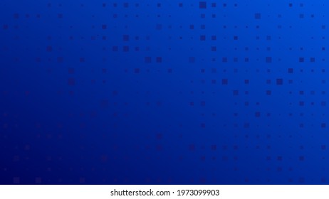 Abstract geometric background of sircles. Blue pixel background with empty space. Vector illustration.