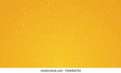 Abstract geometric background of sircles. Yellow pixel background with empty space. Vector illustration.