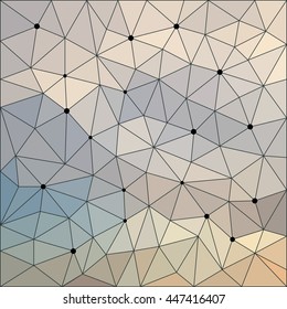 Abstract geometric background. Sky colored angular low poly background for use in design. Triangle polygonal abstract cover. 