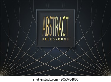 Abstract geometric background with smooth lines. Modern cover design.