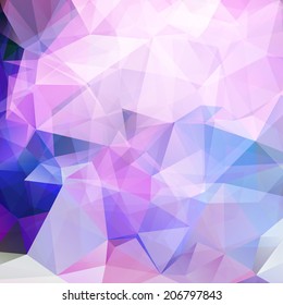 Abstract geometric background with soft blue transparent polygonal pattern